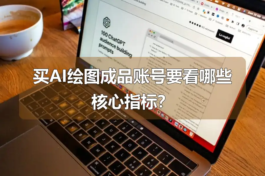 买AI绘图成品账号要看哪些核心指标?